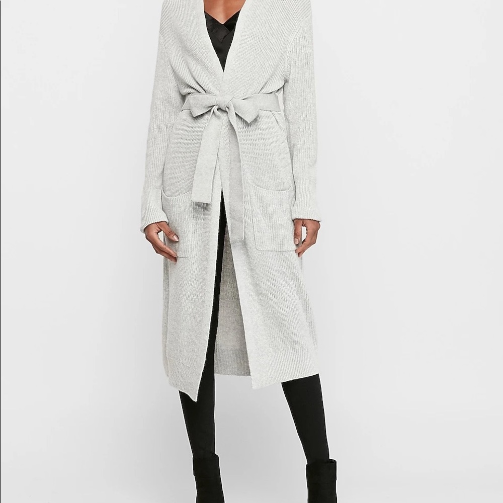 NWOT Express Belted Duster Cardigan
